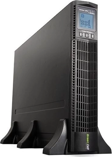 Fuente de alimentación de respaldo UPS para rack Green Cell RTII 1000VA 900W con LCD