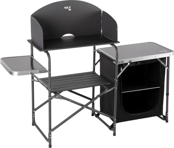 Armario de cocina de camping con paraviento NILS Camp