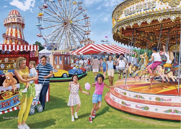 Puzzle Ravensburger Vintage Fairground Fun, 1000 piezas