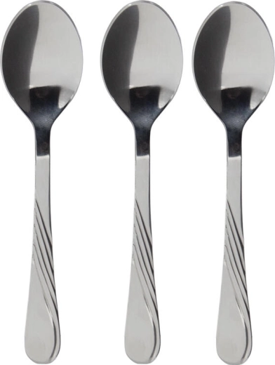 Cucharillas moka de acero inoxidable CELESTRA, set de 3 uds