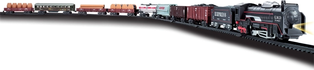 Juego de tren con efectos 122 × 68 cm