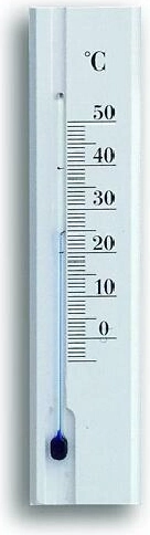Termómetro interior de madera 15 cm – blanco
