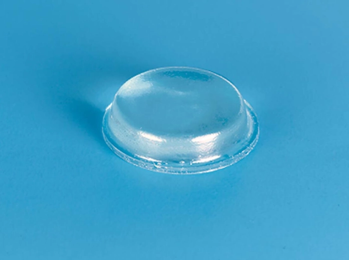 Tope cilíndrico transparente autoadhesivo 12,7 × 3,5 mm (5 uds)