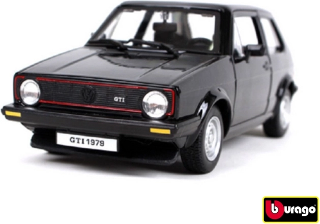 Modelo de coche Bburago Volkswagen Golf MK1 GTI 1:24 negro