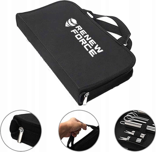 Práctico estuche para facilitar el transporte