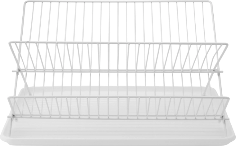 Escurridor plegable para vajilla con bandeja de goteo