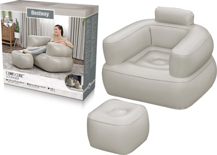 Sillón inflable BESTWAY claro