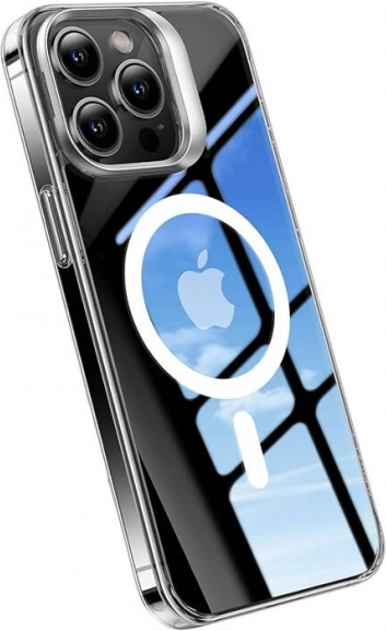 Funda Torras UPRO Lstand Clear‑Mag para iPhone 15 transparente