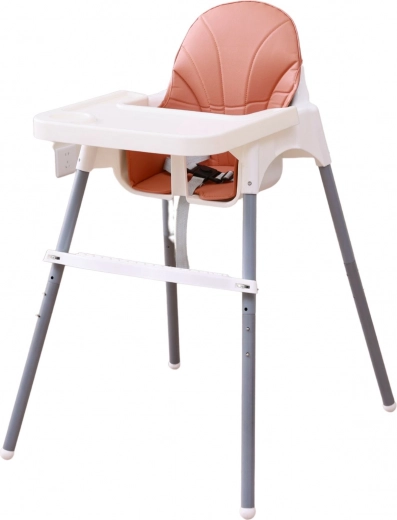 Trona infantil – blanca, regulable en altura y plegable