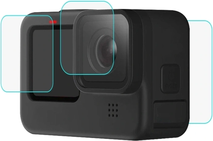 Puluz vidrio templado protector 9H para GoPro HERO 12/11/10/9 Black - negro