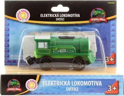 Locomotora eléctrica verde Vláčky Max