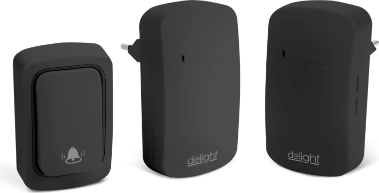 Timbre digital inalámbrico Kinetic sin batería con dos receptores