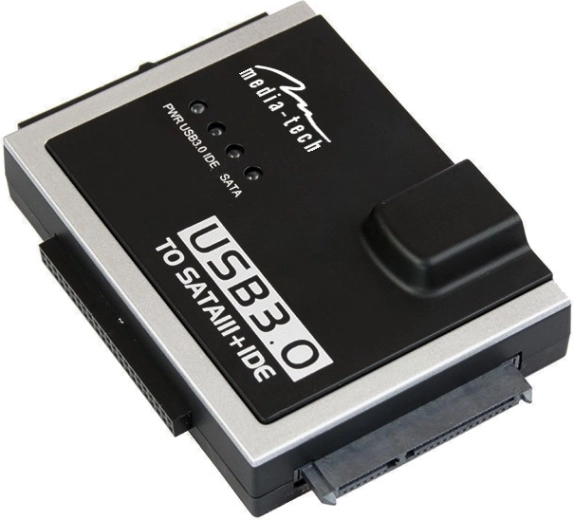 Adaptador USB 3.0 SATA/IDE a USB Media-Tech MT5100