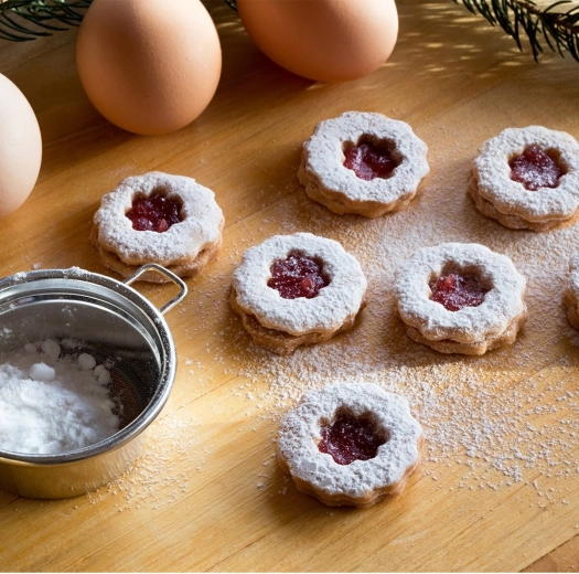 Corte limpio para galletas tipo Linzer y decoración