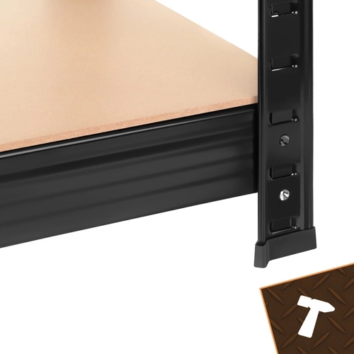 Montaje sin tornillos y resistente estructura de acero