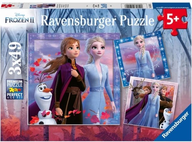Puzzle Ravensburger Frozen 2: El viaje 3x49 piezas