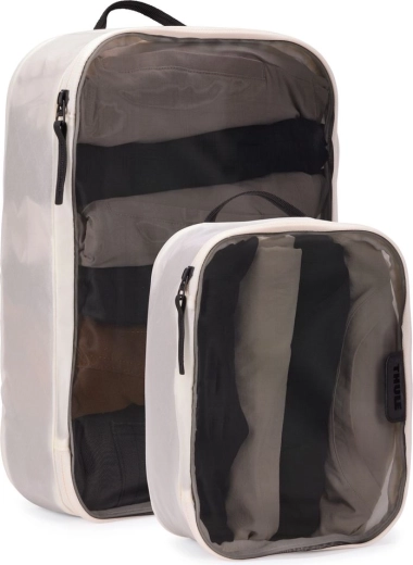 Thule set de organizadores de viaje packing cube (1× mediano y 1× pequeño), blanco