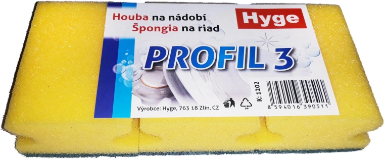 Esponja moldeada para lavar platos, mezcla de colores, 3 uds