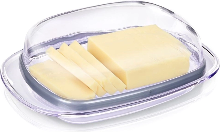 Mantequera transparente de plástico sin BPA