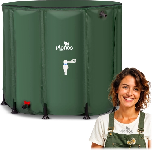 Barril plegable para agua de lluvia 650 l Plonos