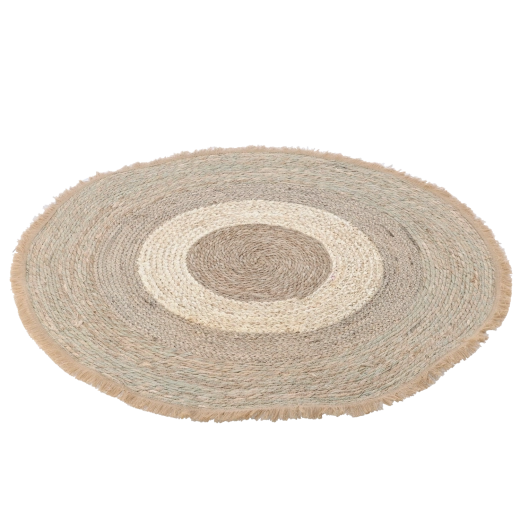 Alfombra redonda de hierba marina 120 cm