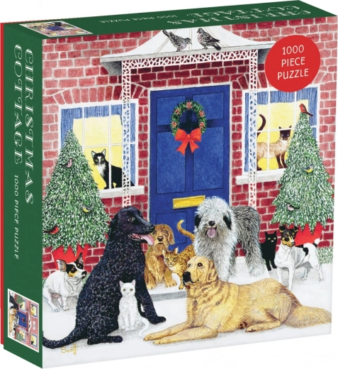 Puzzle de casita navideña 1000 piezas