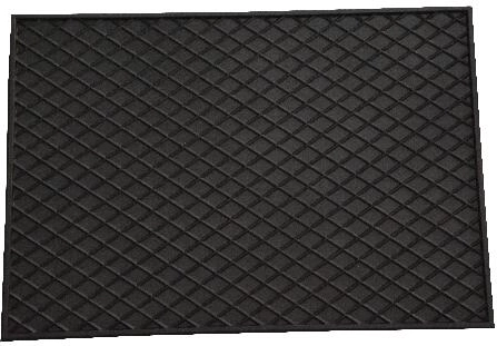Alfombrilla de goma 40 × 50 cm – grande, negra