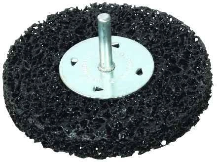 Cepillo abrasivo de nylon con vástago 65 mm