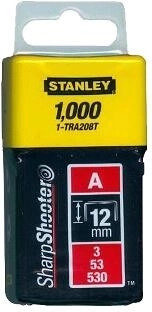 Grapas tipo A 12 mm STANLEY (1000 uds)