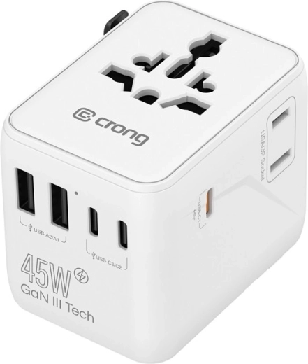 5× puertos USB + toma AC para otros dispositivos