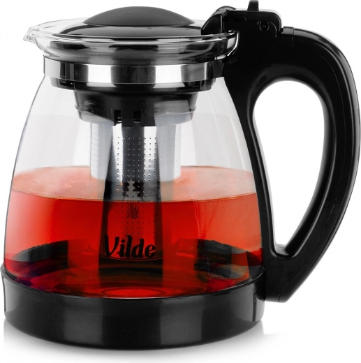 Tetera de vidrio con infusor de acero inoxidable 2 l