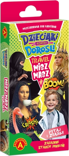 Misz Masz Niños contra Adultos Travel – juego familiar de viaje