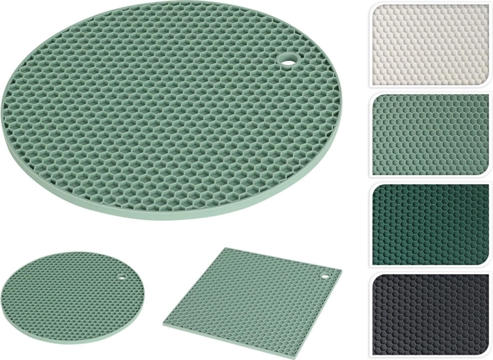 Salvamanteles de silicona – mix de formas y colores
