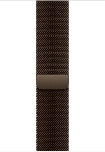 Correa milanesa marrón oscuro para caja de 46 mm, talla M/L