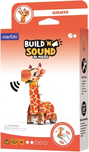 Puzzle 3D MierEdu construye y escucha – jirafa