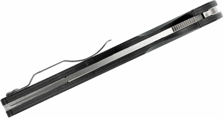 Empuñadura resistente de G-10 y clip de bolsillo