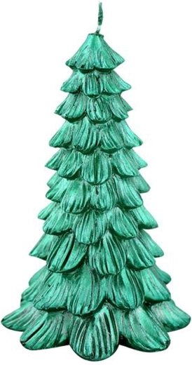 Vela árbol de Navidad verde