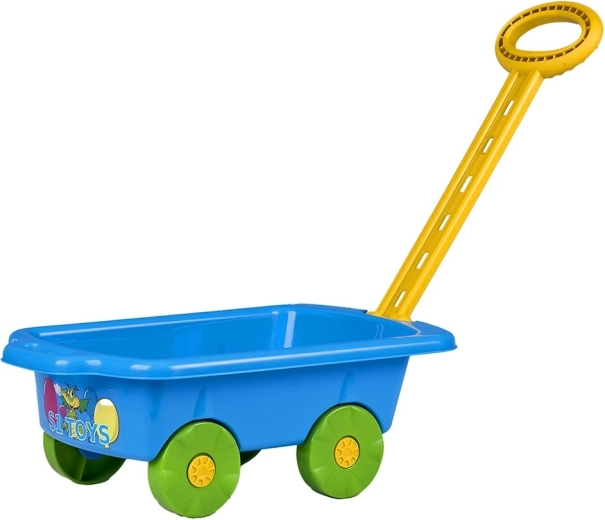 Carrito infantil de arrastre BAYO, azul, 45 cm