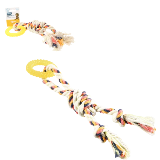 Juguete resistente para perros: cuerda con anillo de 38 cm
