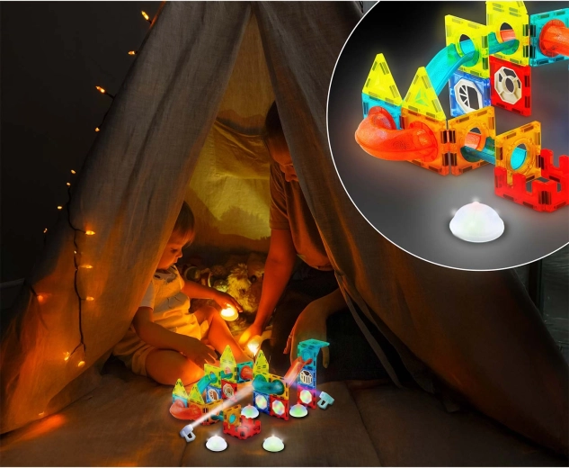 Construcciones brillantes y efectos de luz