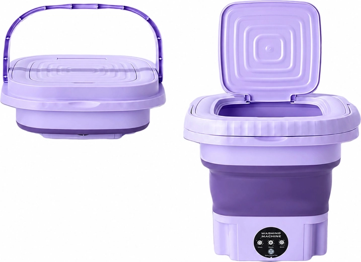 Minilavadora portátil plegable de 8 L para viajes y camping