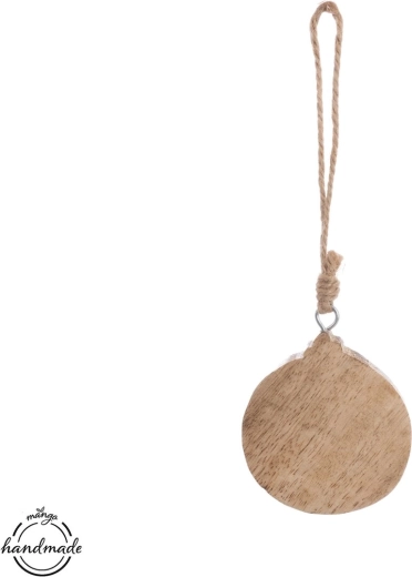 Adorno colgante de madera de mango