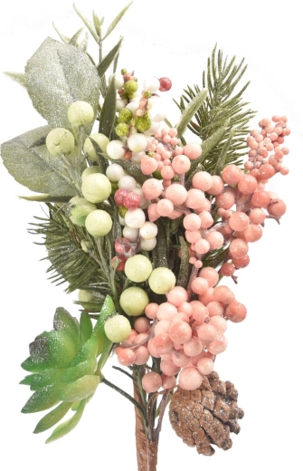 Ramita decorativa navideña de plástico 40 cm