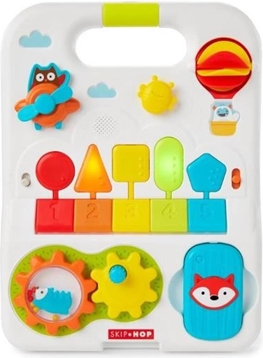 Panel interactivo con música, luces y juegos