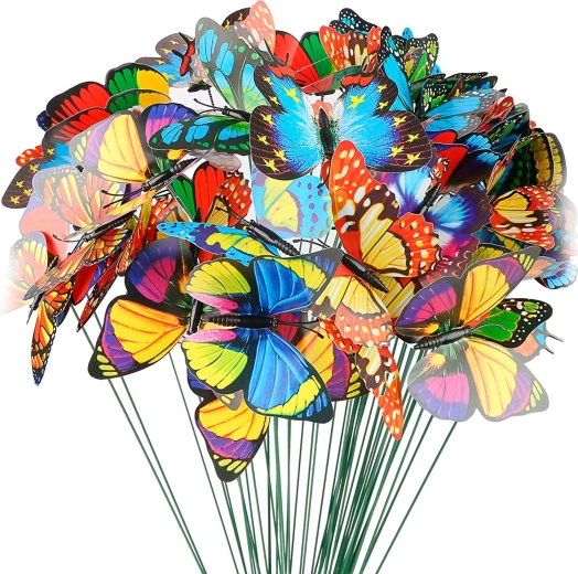 Mariposa decorativa para clavar - 1 unidad
