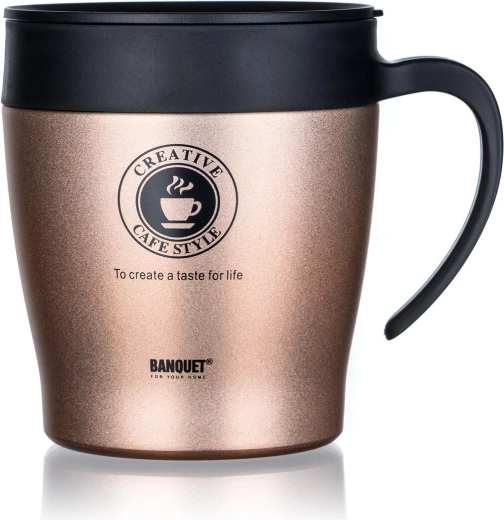Taza térmica TAZZA 330 ml marrón metalizado