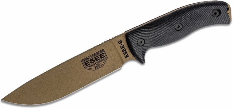 ESEE Model 6 cuchillo fijo 16,5 cm, empuñadura G10, funda