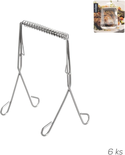 Pinzas de acero inoxidable para aves (6 uds.)