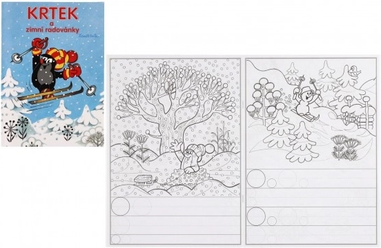 Libro para colorear A4 Topo y diversión invernal 21x29 cm