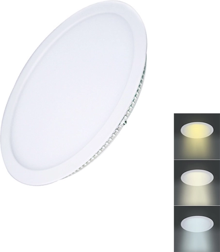 Solight mini panel LED CCT empotrable redondo 6 W